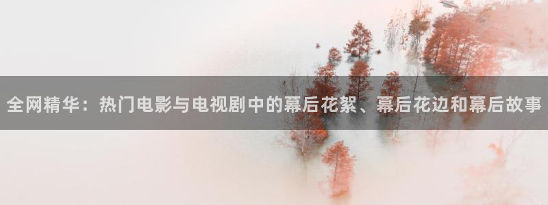 金牌影院韶华若锦：全网精华：热门电影与电视剧中的幕后花絮、幕后花边和幕后故事